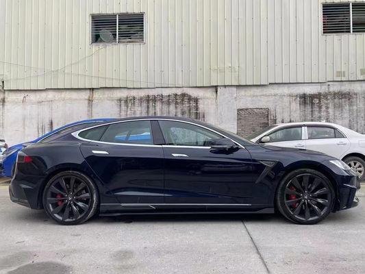 Продажа Model S Body Kit Углеродное волокно Передний и задний бампер Боковые юбки Спойлер для Tesla Model S