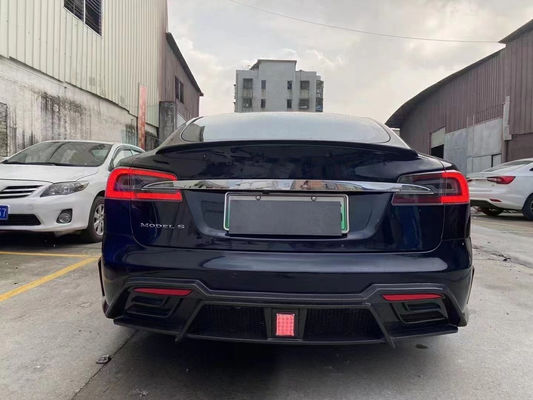 Продажа Model S Body Kit Углеродное волокно Передний и задний бампер Боковые юбки Спойлер для Tesla Model S