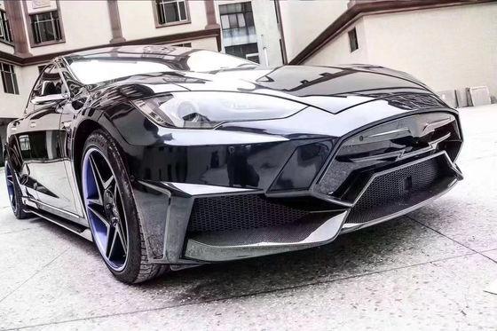 Продажа Model S Body Kit Углеродное волокно Передний и задний бампер Боковые юбки Спойлер для Tesla Model S