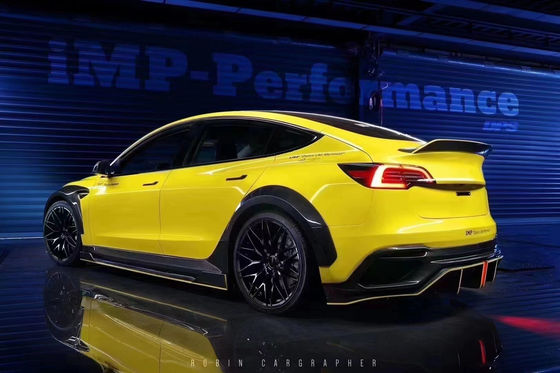 Новый продукт Model 3 Wide Bodyki для Tesla MODEL 3 Body Kit Upgrade IMP Style Передние и задние спойлеры бампера