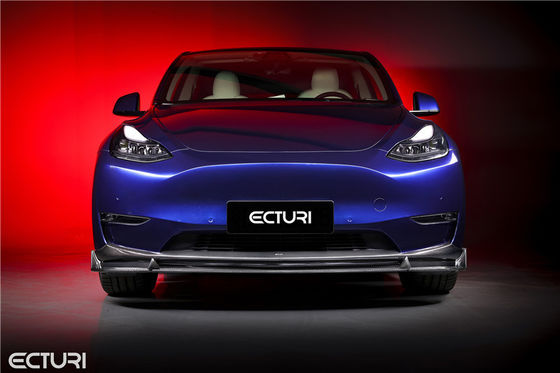 Автозапчасти Комплект корпуса из углеродного волокна для Tesla MODEL Y MODEL Y Upgraded Ecturi Style Front Shovel Diffuser Spoiler Body Kit