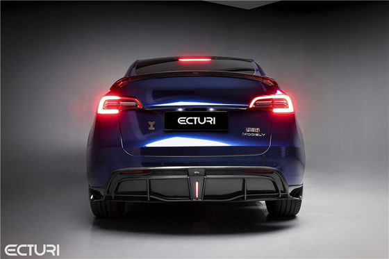 Автозапчасти Комплект корпуса из углеродного волокна для Tesla MODEL Y MODEL Y Upgraded Ecturi Style Front Shovel Diffuser Spoiler Body Kit