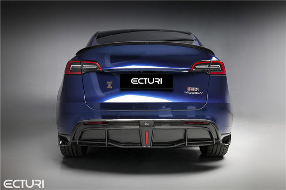 Автозапчасти Комплект корпуса из углеродного волокна для Tesla MODEL Y MODEL Y Upgraded Ecturi Style Front Shovel Diffuser Spoiler Body Kit
