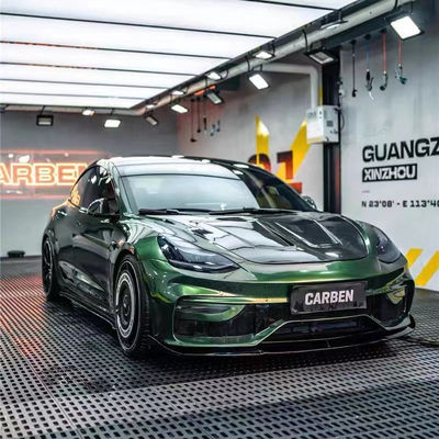 FPR 2019 Spoiler For Tesla Model 3 Body Kit 2022 ACP Style Передний и задний бампер