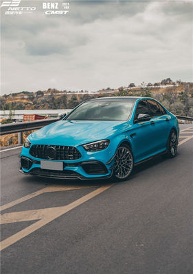 Автозапчасти Комплект корпуса из углеродного волокна для Mercedes E63S 2021 E63s Комплект корпуса из углеродного волокна для автомобильного диффузера