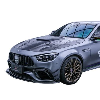 Автозапчасти Комплект корпуса из углеродного волокна для Mercedes E63S E63s Углеродный волокна передний лопатый диффузер спойлер углеродный волокна капот
