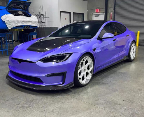 Vors Style Tesla Body Kit 2013 - 2016 Tesla Model S Спойлер капюшон Боковая юбка