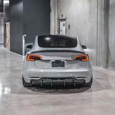 2017 - 2019 Модель 3 Корпусный комплект Tesla Передняя лопатка Задняя диффузерный спойлер 180 мм