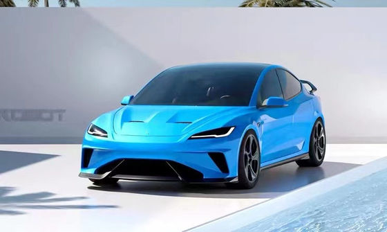2024 Ремонт Tesla Body Kit Углеродное волокно Модель 3 Спойлер Роботный стиль Передний и задний бампер