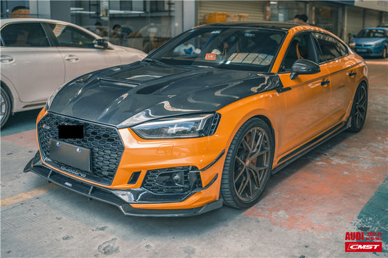 Автозапчасти для Audi A5 S5 RS5 Углеродно-волокнистый капот A5 S5 RS5 Усовершенствованный прозрачный капот двигателя