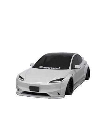 2020- Tesla Body Kit Резиновое волокно LB Style Tesla Model 3 Спойлер Передний губный диффузор