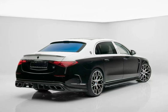 Для Mercedes S-Class W223 Maybach Карсоны из углеродного волокна W223 Maybach Усовершенствованный стиль MSY Передняя лопатка Диффузерный спойлер