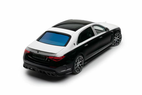 Для Mercedes S-Class W223 Maybach Карсоны из углеродного волокна W223 Maybach Усовершенствованный стиль MSY Передняя лопатка Диффузерный спойлер
