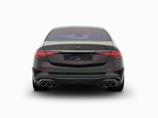 Для Mercedes S-Class W223 S400 S450 Комплект корпуса из углеродного волокна W223 Maybach Усовершенствованный стиль BUS Front Shovel Diffuser Spoiler