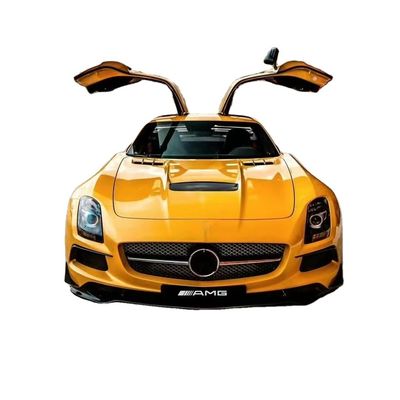 Для Mercedes SLS R197 Комплект корпуса из углеродного волокна SLS Upgrades Black Series Style Передний и задний бампер Спойлер капот