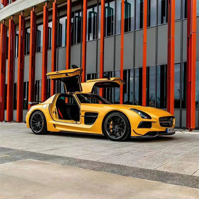 Для Mercedes SLS R197 Комплект корпуса из углеродного волокна SLS Upgrades Black Series Style Передний и задний бампер Спойлер капот