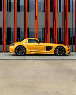 Для Mercedes SLS R197 Комплект корпуса из углеродного волокна SLS Upgrades Black Series Style Передний и задний бампер Спойлер капот
