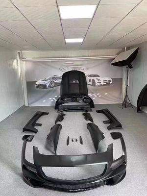 Для Mercedes SLS R197 Комплект корпуса из углеродного волокна SLS Upgrades Black Series Style Передний и задний бампер Спойлер капот