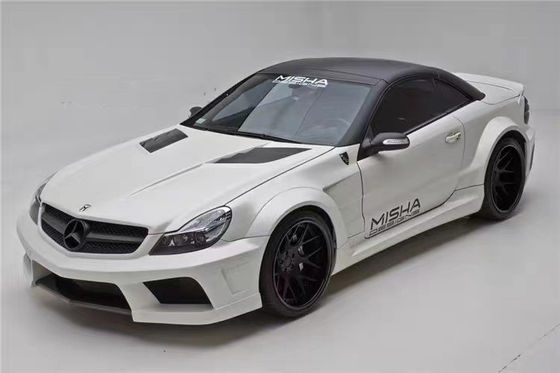 Для Mercedes SL R230 Широкофюзеляжный комплект SL R230 модернизированный стиль Миша передний и задний бампер спойлер Широкофюзеляжный комплект