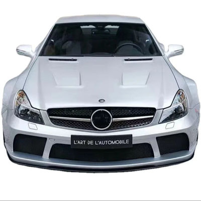 Для Mercedes SL R230 Широкофюзеляжный комплект SL R230 Усовершенствованный стиль BS Передний и задний бампер Спойлер Широкофюзеляжный комплект