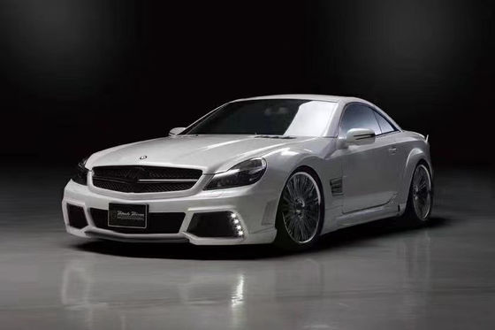 Для Mercedes SL R230 Широкофюзеляжный комплект SL R230 Усовершенствованный стиль WD Передний и задний бампер Спойлер Широкофюзеляжный комплект