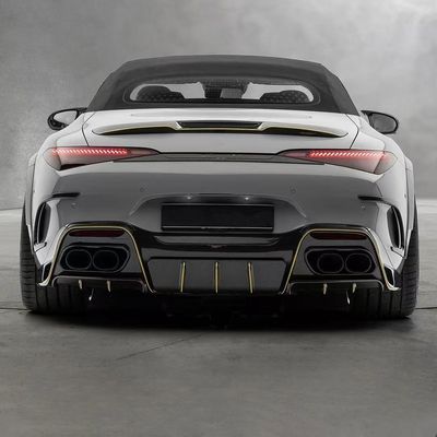 для Mercedes SL63 Комплект корпуса из углеродного волокна SL63 Усовершенствованный диффузер передней губы из углеродного волокна в стиле MSY