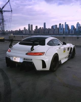 Для Mercedes AMG GT Carbon Fiber Widebody Kit AMG GT Upgraded CBE Style Front Lip Diffuser Spoiler Widebody Kit