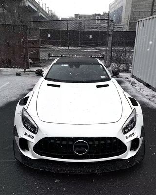 Для Mercedes AMG GT Carbon Fiber Widebody Kit AMG GT Upgraded CBE Style Front Lip Diffuser Spoiler Widebody Kit