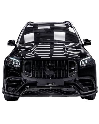 Для Mercedes X167 GLS450 Комплект корпуса из углеродного волокна GLS Upgrade BS Style Front Lip Diffuser Spoiler Widebody Kit