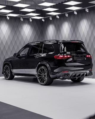 Для Mercedes X167 GLS450 Комплект корпуса из углеродного волокна GLS Upgrade BS Style Front Lip Diffuser Spoiler Widebody Kit