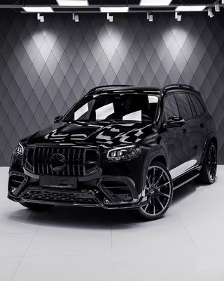 Для Mercedes X167 GLS450 Комплект корпуса из углеродного волокна GLS Upgrade BS Style Front Lip Diffuser Spoiler Widebody Kit