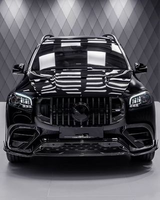 Для Mercedes X167 GLS450 Комплект корпуса из углеродного волокна GLS Upgrade BS Style Front Lip Diffuser Spoiler Widebody Kit