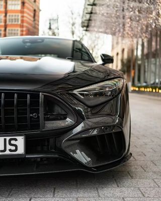SL63 Mercedes Benz SL Body Kit 2015 - 2016 BS Style Hood Spoiler Front Lip Diffuser (Специальный диффузор губ)